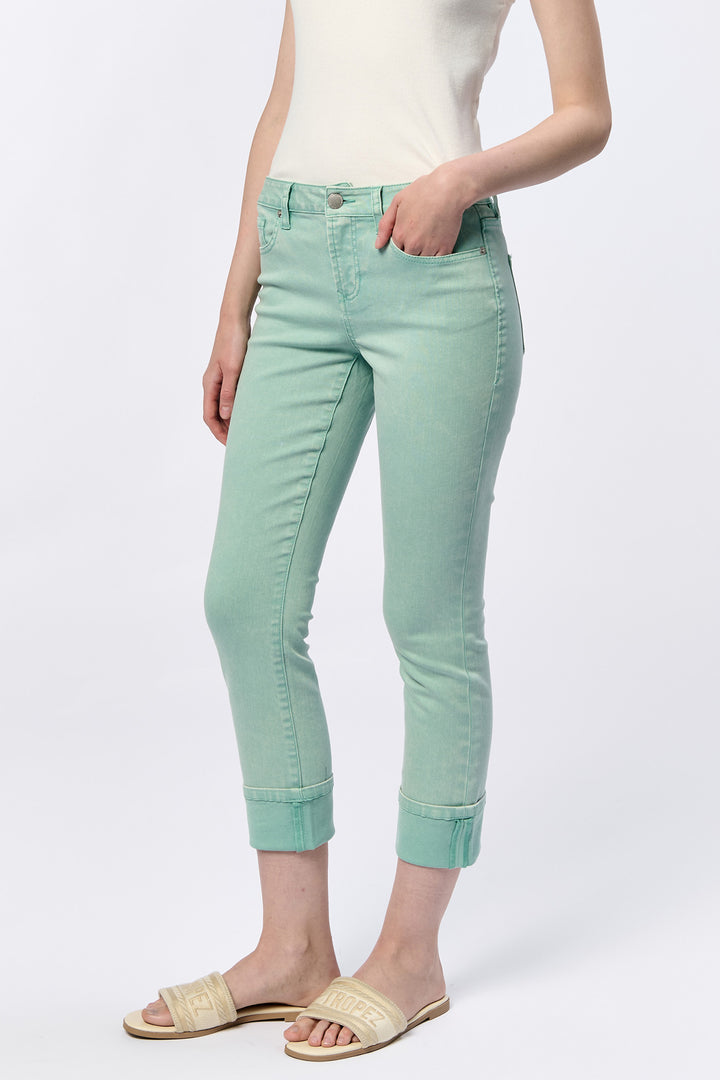 Dear John Blaire Cuffed Jean - Iceberg Green