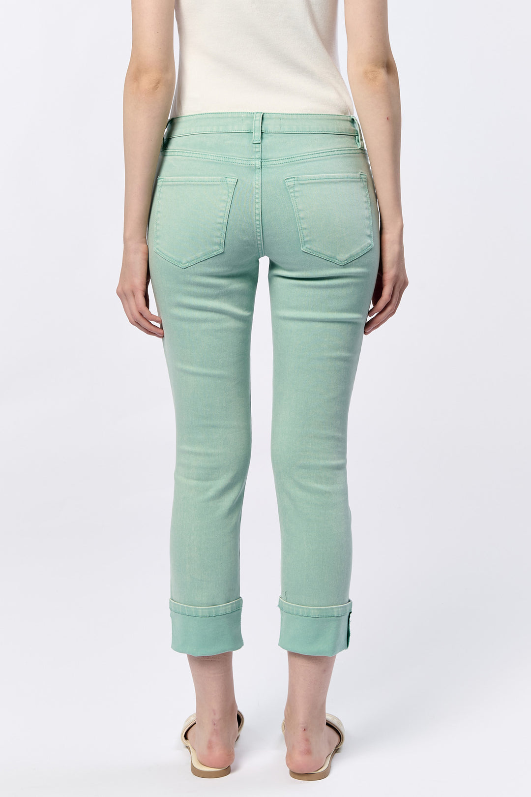 Dear John Blaire Cuffed Jean - Iceberg Green
