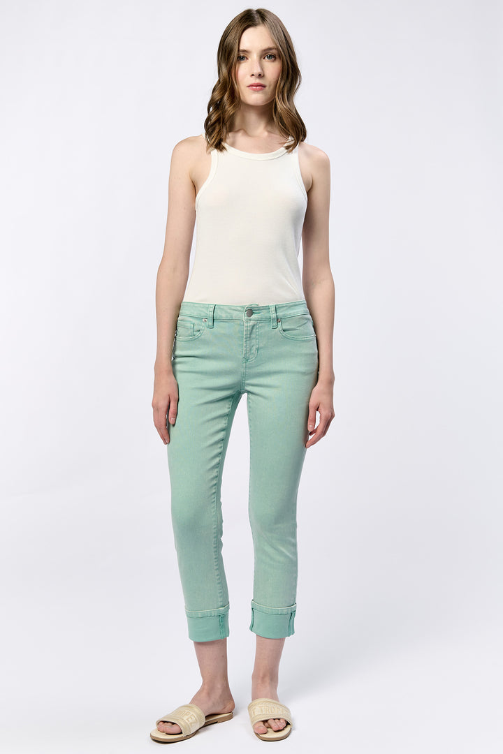 Dear John Blaire Cuffed Jean - Iceberg Green