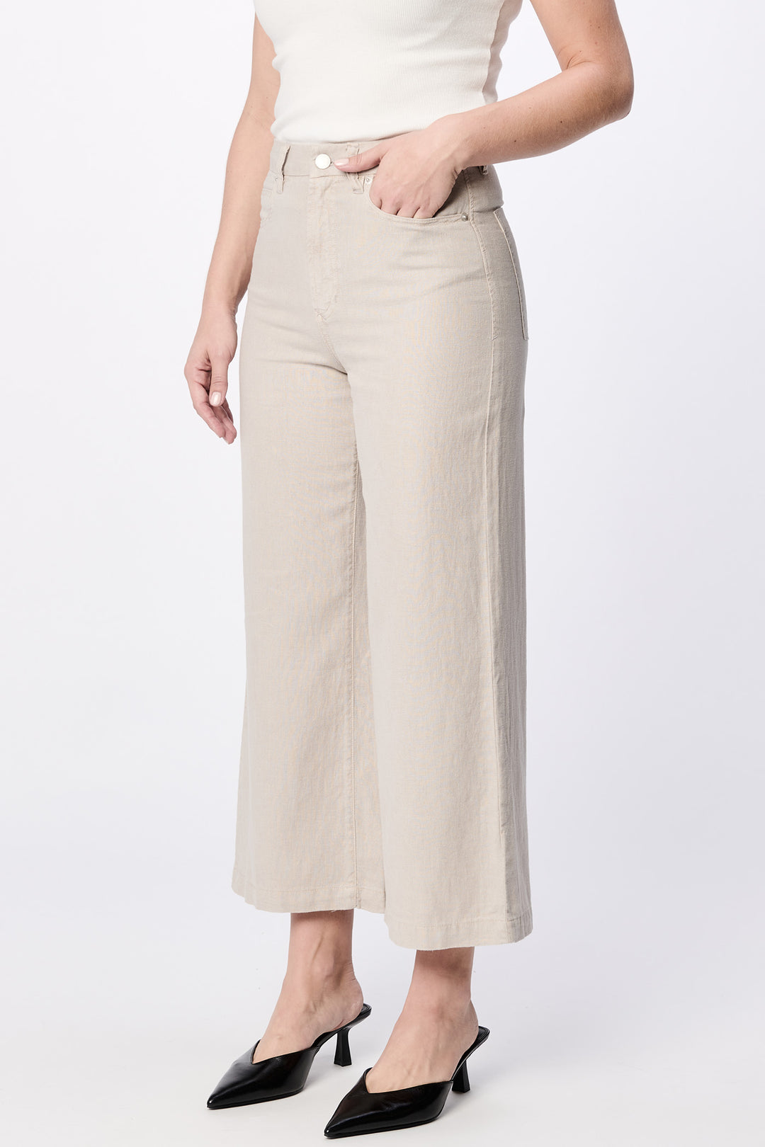 Dear John Audrey Cropped Pant - Stone