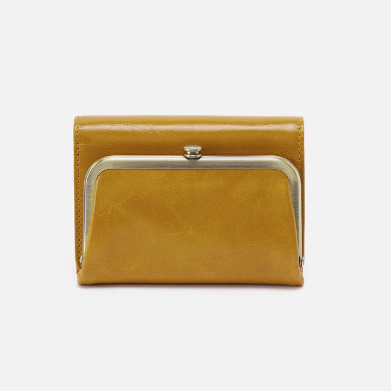 Hobo Robin Compact Wallet - Warm Amber