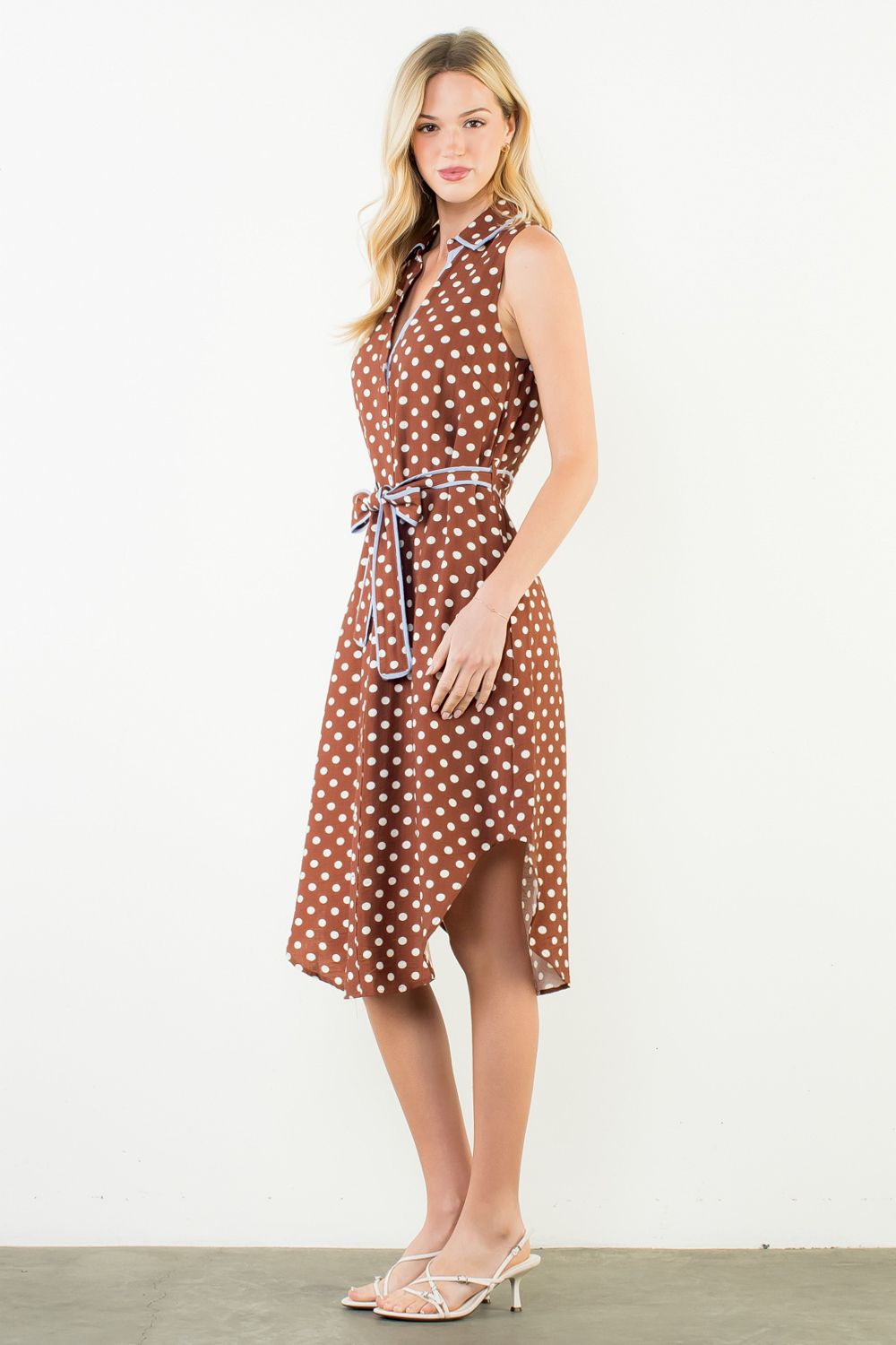 Rowan Polka Dot Midi Dress