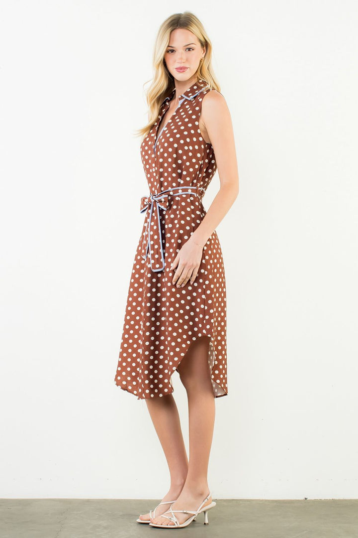 Rowan Polka Dot Midi Dress