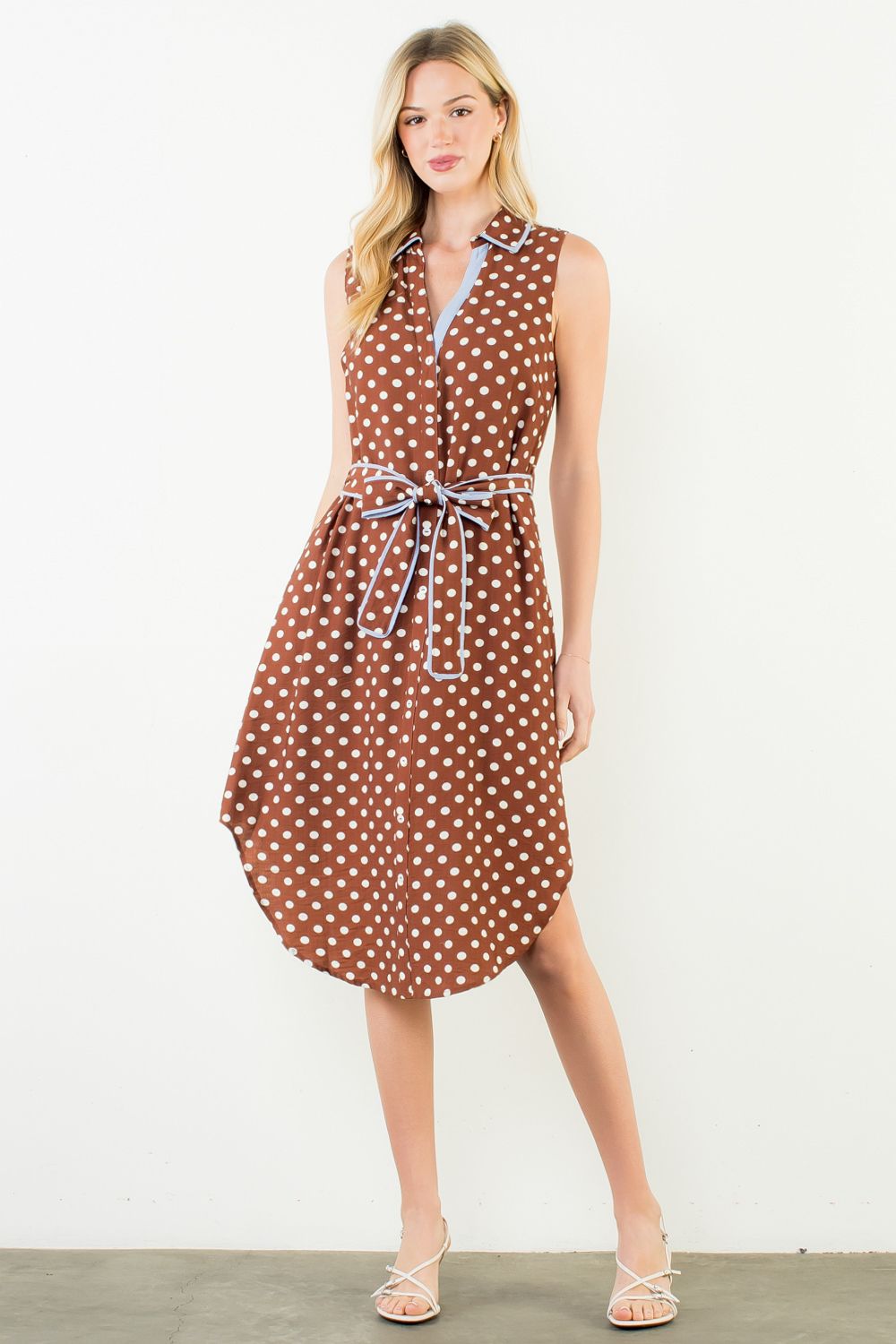 Rowan Polka Dot Midi Dress