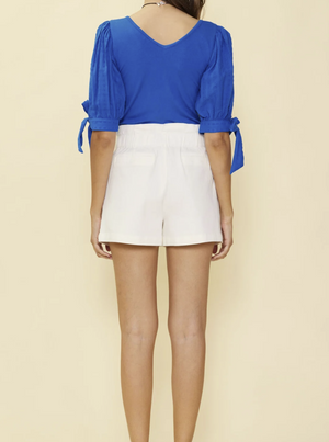 white denim short 