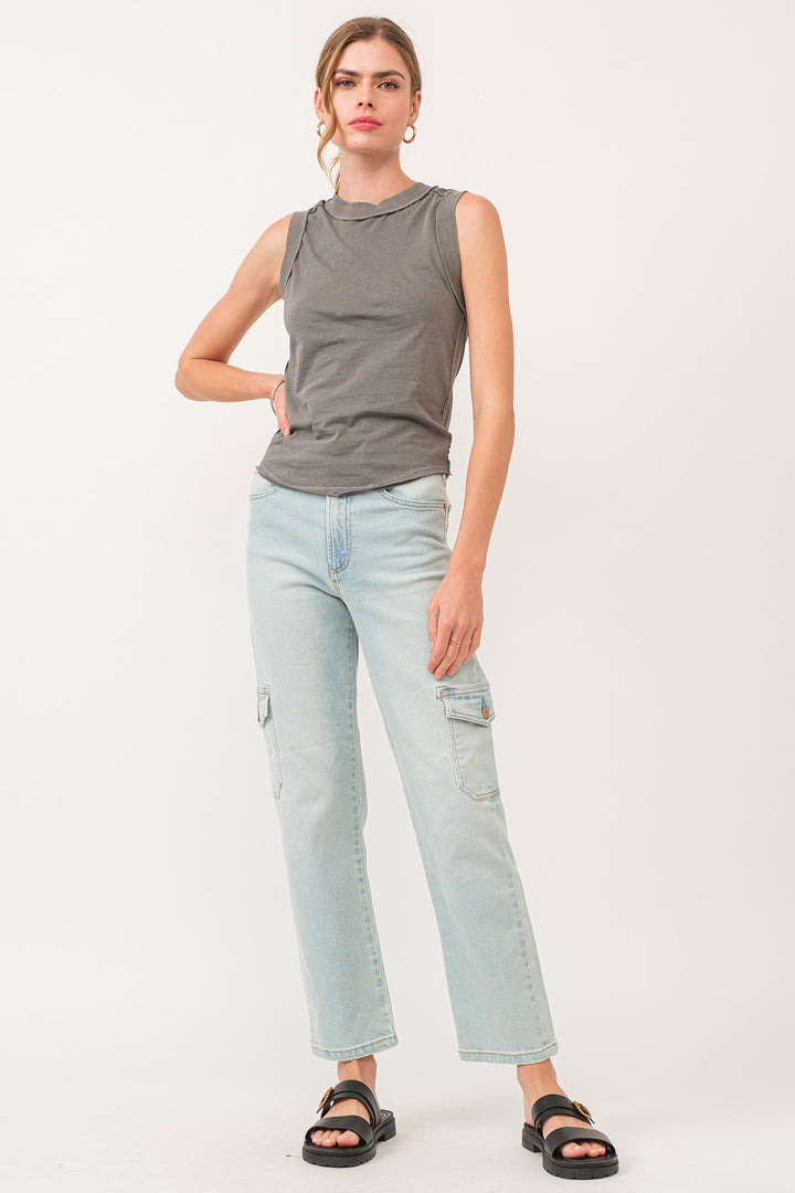 Zo Raw Edge Tank Top