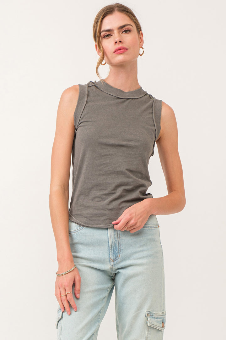 Zo Raw Edge Tank Top