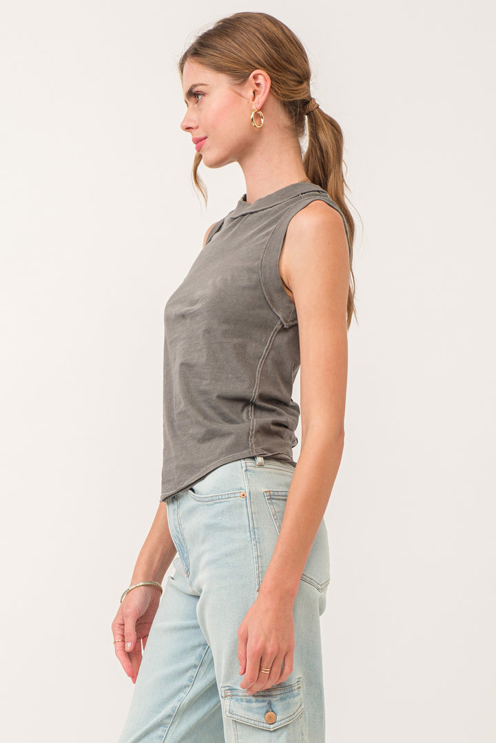 Zo Raw Edge Tank Top