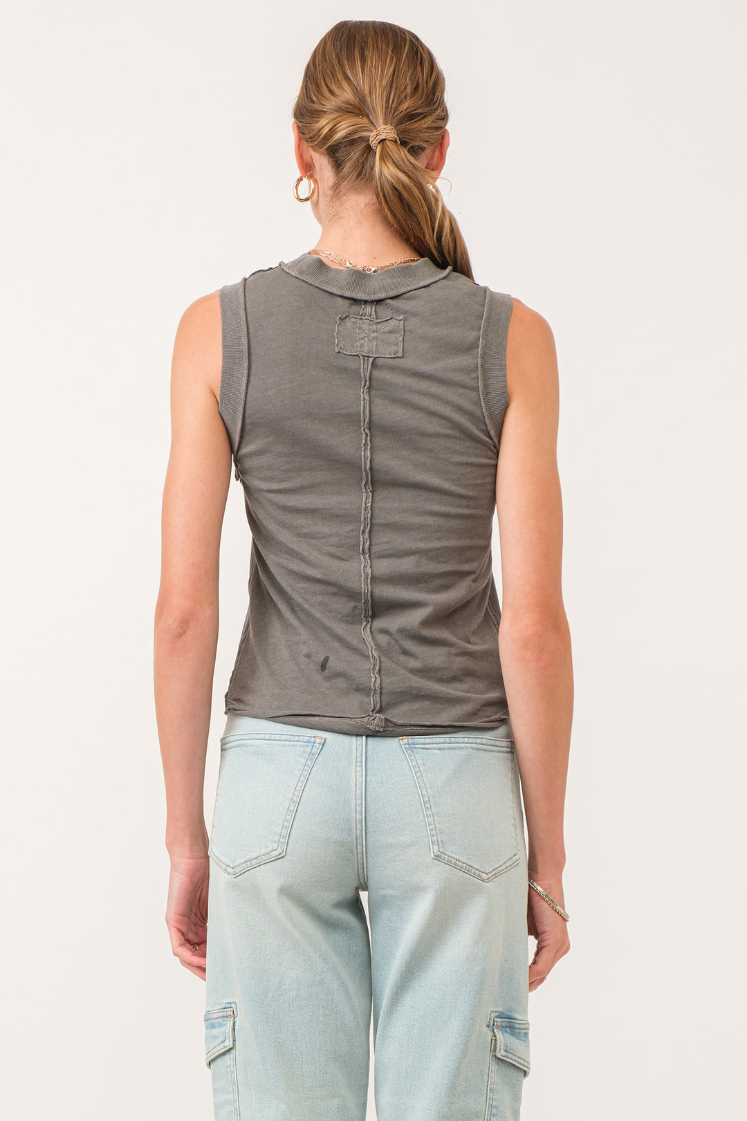 Zo Raw Edge Tank Top