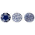 Indigo Salad Plates These stoneware salad plate features debossed mosaic pattern surface in 3 different moraccan inspired patterns. They pair beautifully with white dinner plates or just use them on their own.  Each plate is 8 1/2" diameter.