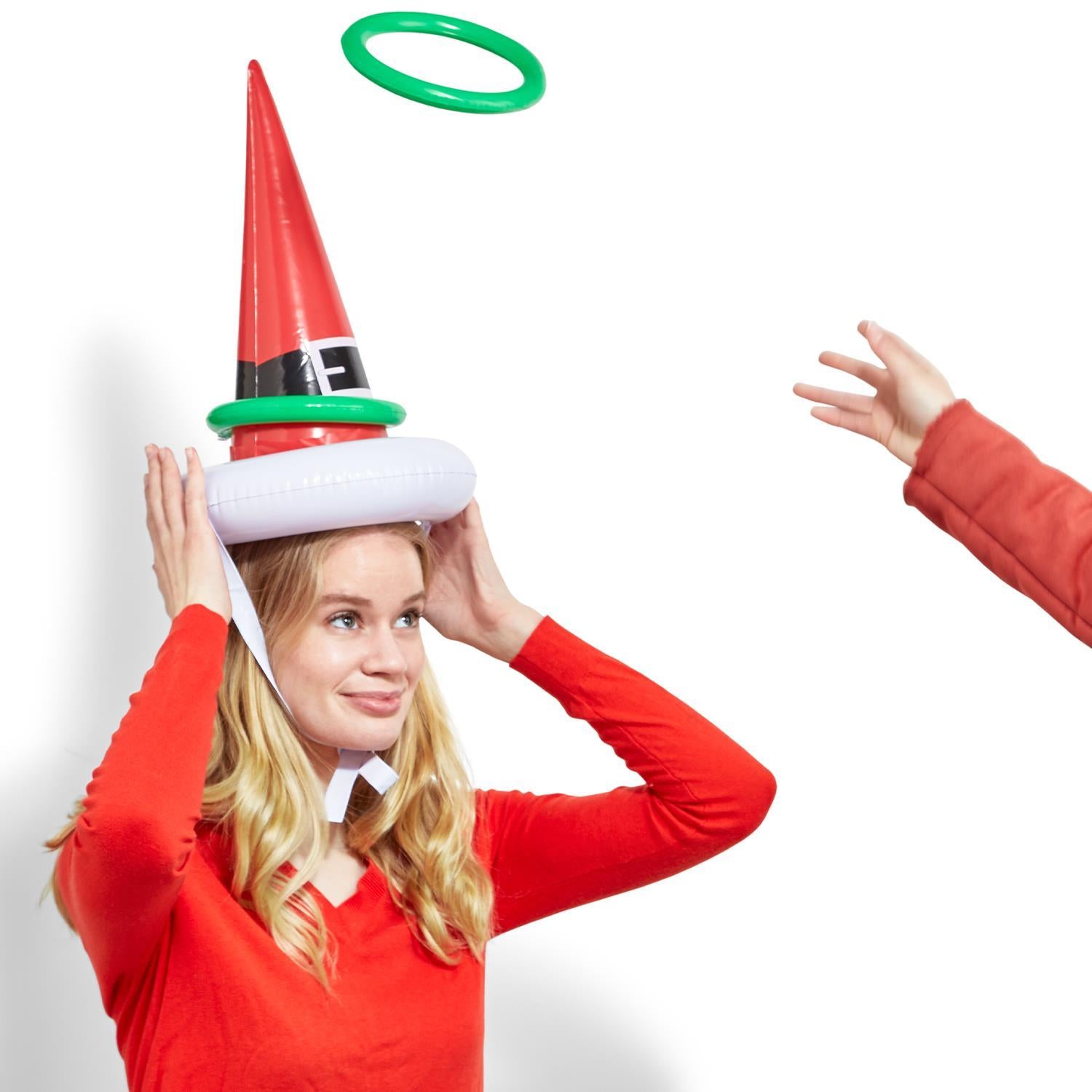 Inflatable Santa's Hat Ring Toss Game