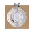 The perfect Thanksgiving tradition! Ceramic bowl features white glazed finish with distressed detail and resist "thankful" sentiments around inner rim. Arrives gift boxed with 25 personalizable kraft cards. Pass and fill this keepsake to share the year's blessings with the whole family.   bowl 3 1/4" x 7 1/2" dia | card 3 1/2" dia