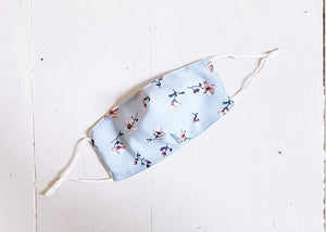 We've Got You Covered Face Mask in florals. 8" x 4" with 4" adjustable ear loops Non-Medical Grade Washable Poly/Cotton
