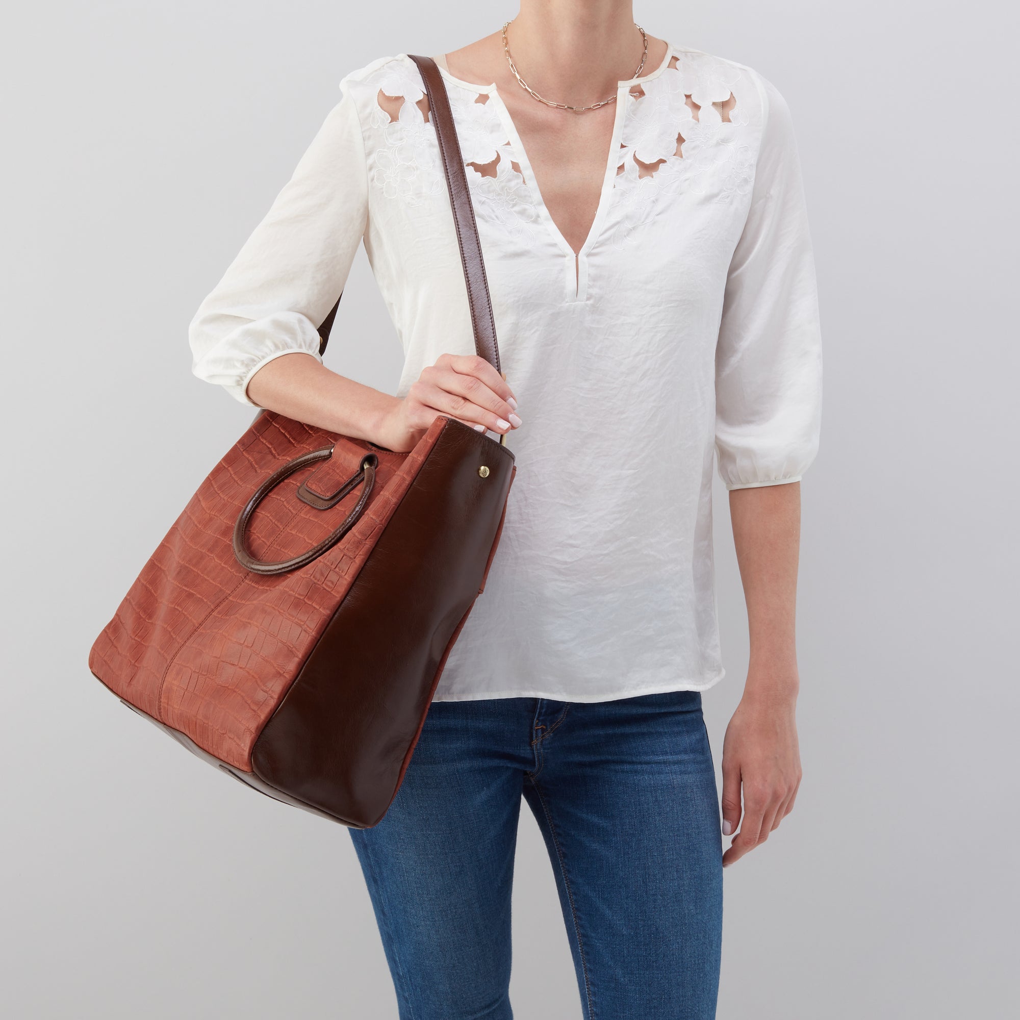 Hobo Heidi Tote in Brandy