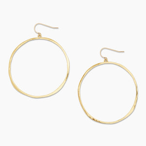 Gorjana G Ring Earrings - standalone closeup version 2