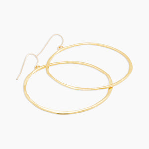 Gorjana G Ring Earrings - standalone closeup