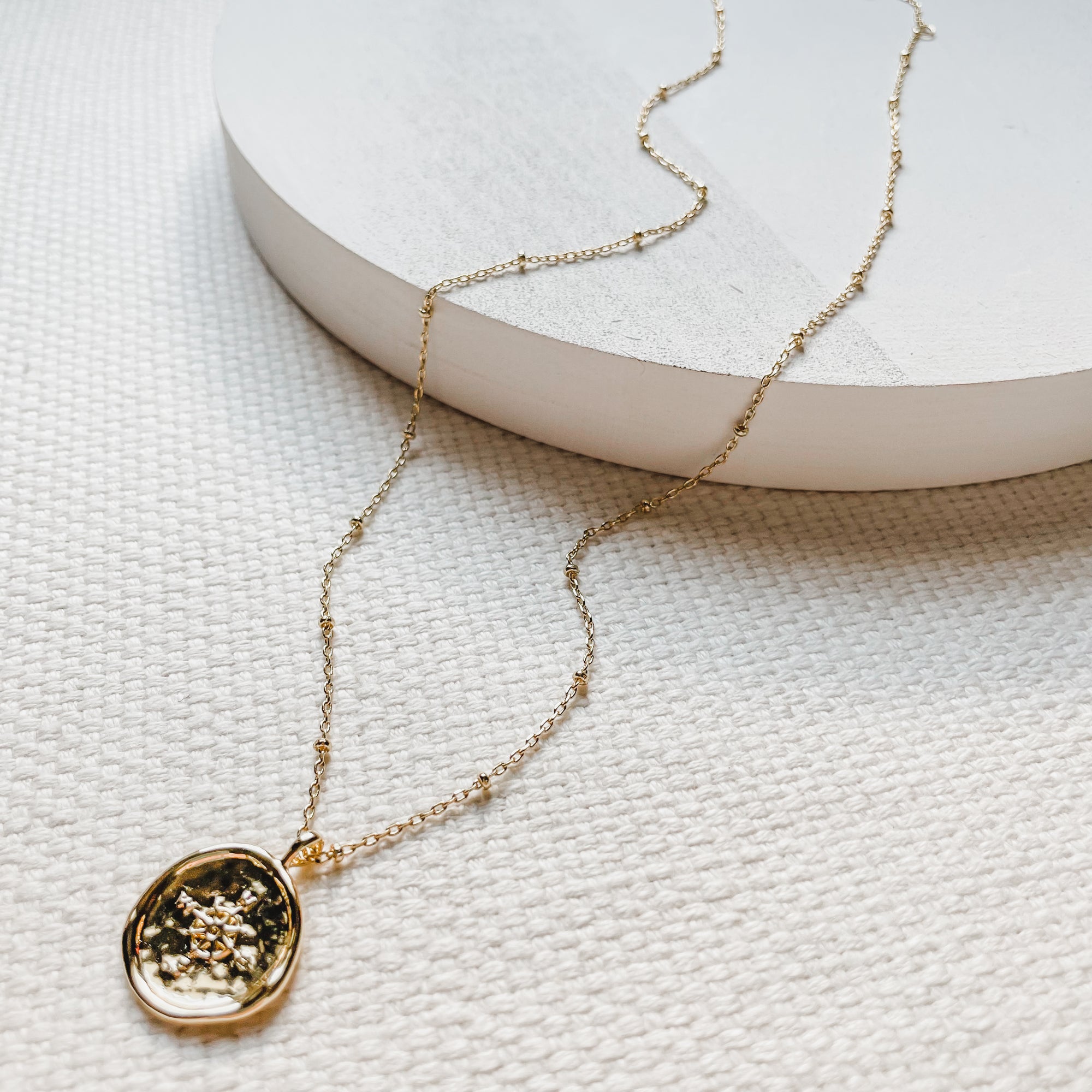 Gorjana Compass Coin Necklace