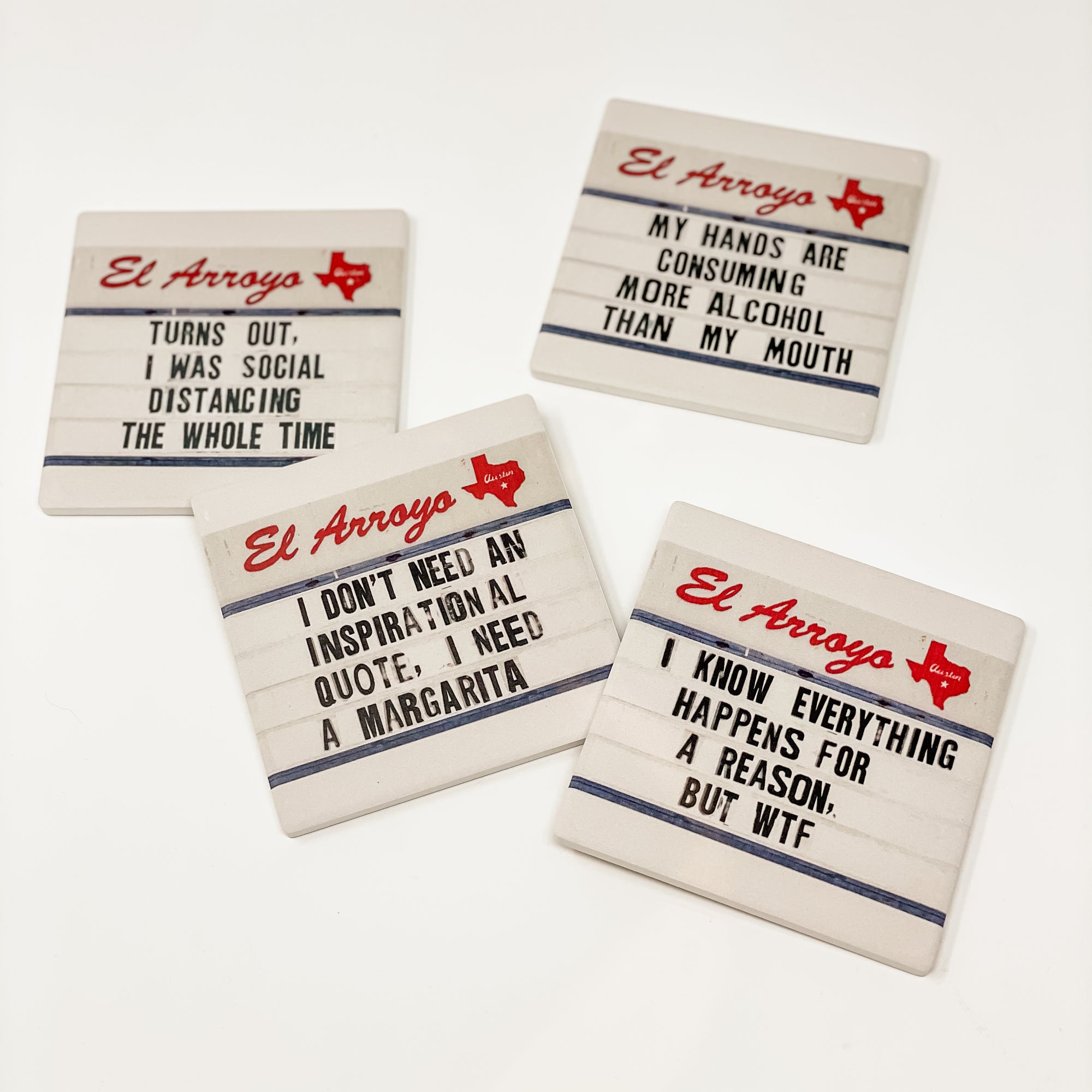 El Arroyo Ceramic Coaster Set