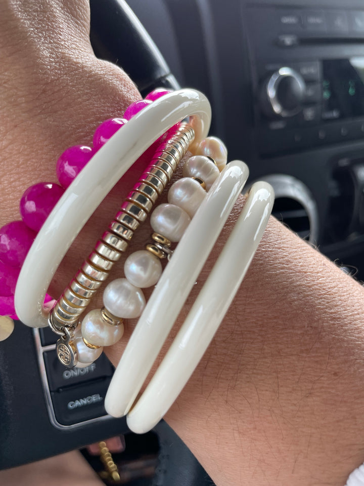 BuDhaGirl Ivory Three Kings All Weather Bangles® (AWB®)
