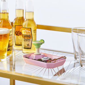 These colorful dishes will bring some cheer to your organizational tendencies! Keep candy, keys, business cards, slices of lemon and lime! you name it, the dainty dishes will hold it! And they look so cute with all the new minis! 