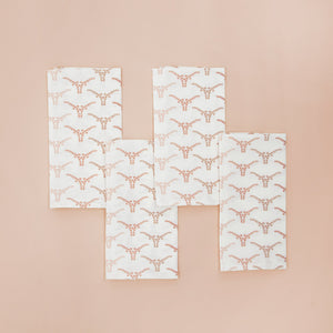 HONEY + HANK Texas Linen Napkins, Texas Longhorns