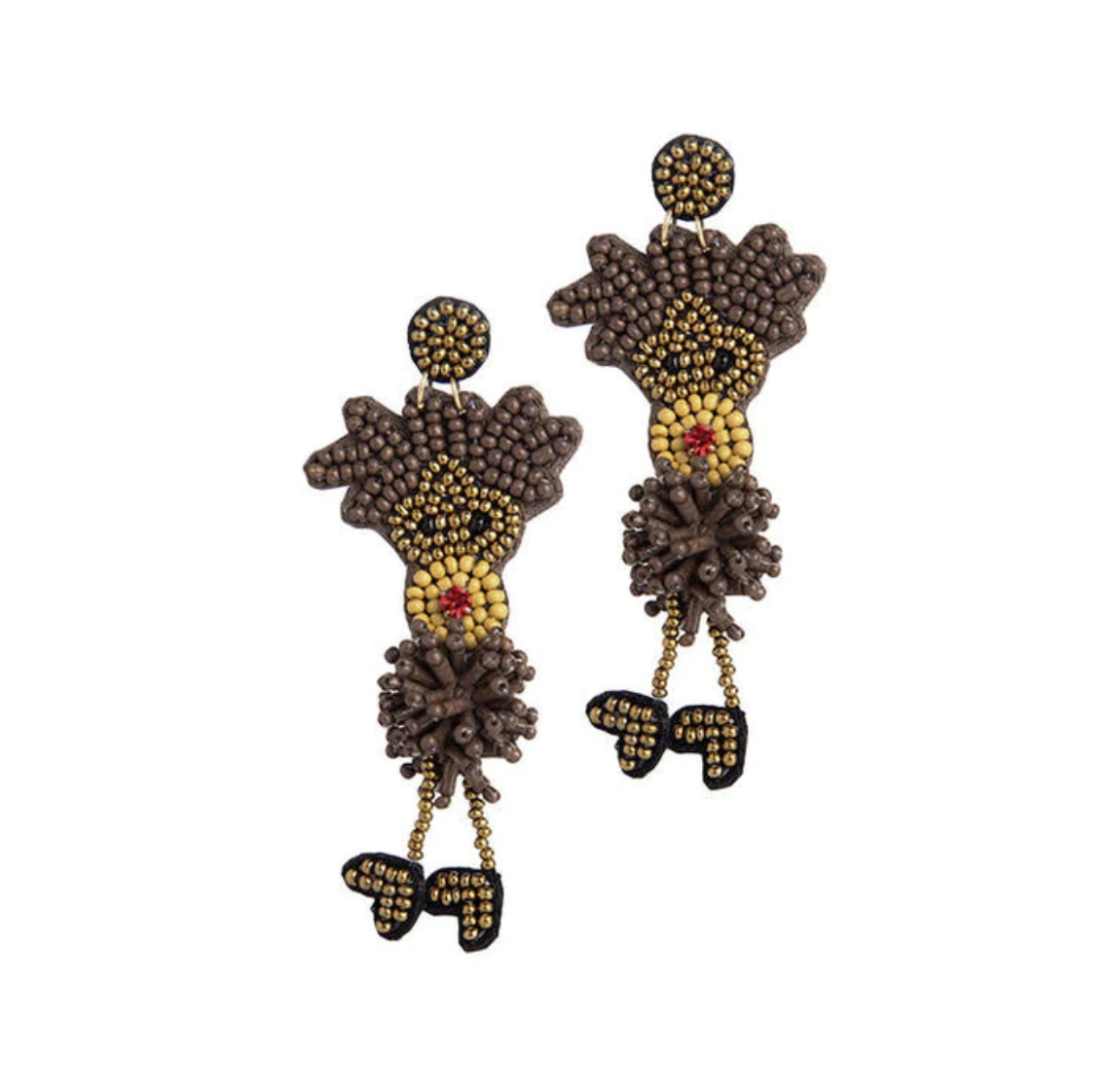 Holiday Reindeer Statement Earrings