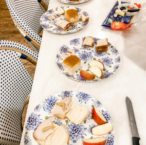 50 States Hydrangea Melamine Dinner Plates
