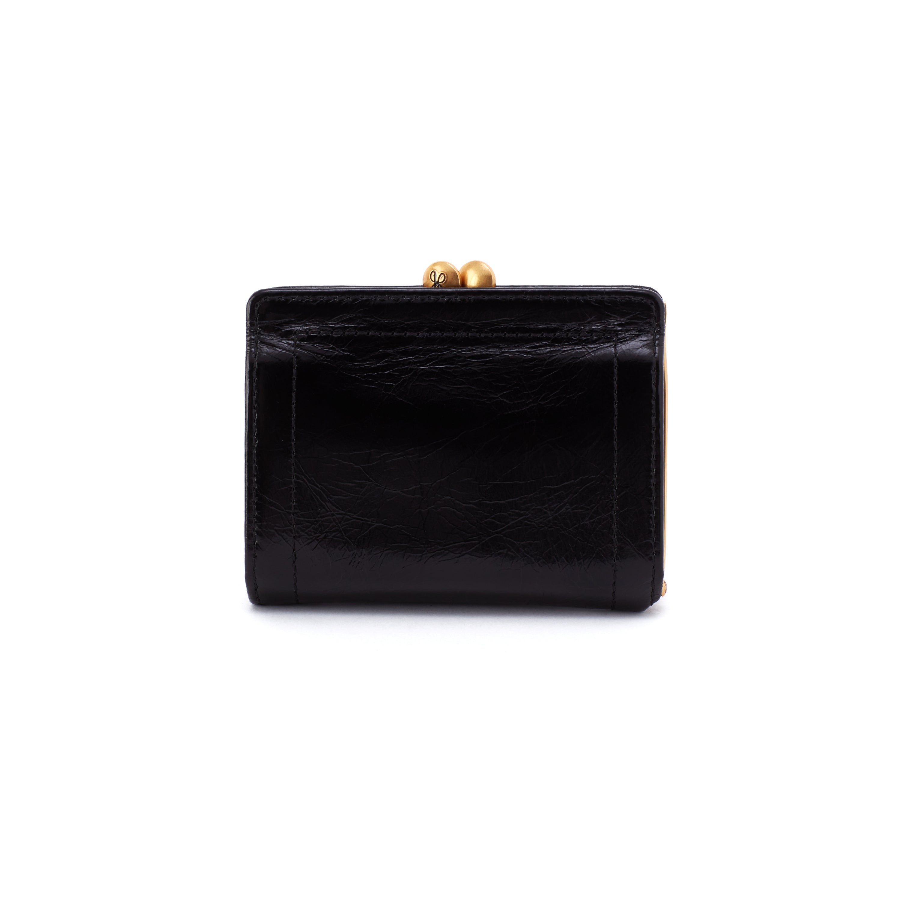 Hobo Violet Small Kisslock Wallet Handbags Black : One Size
