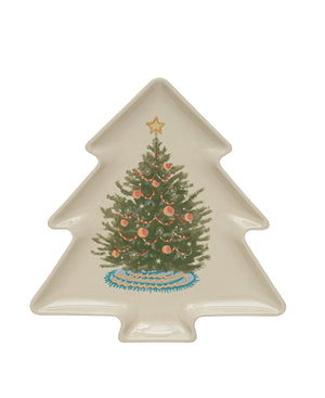 Holiday Tree Shaped Plate