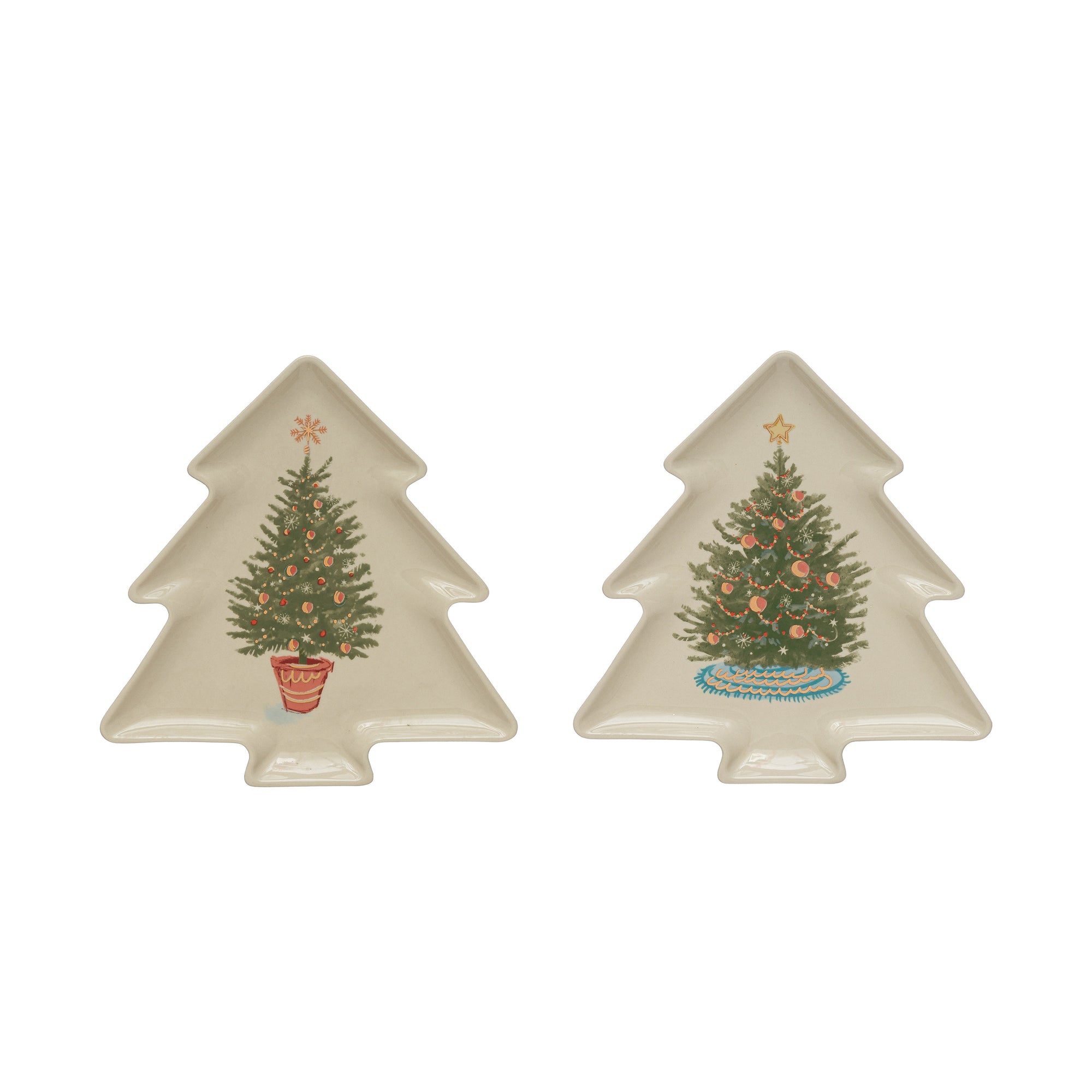 Holiday Tree Shaped Plate