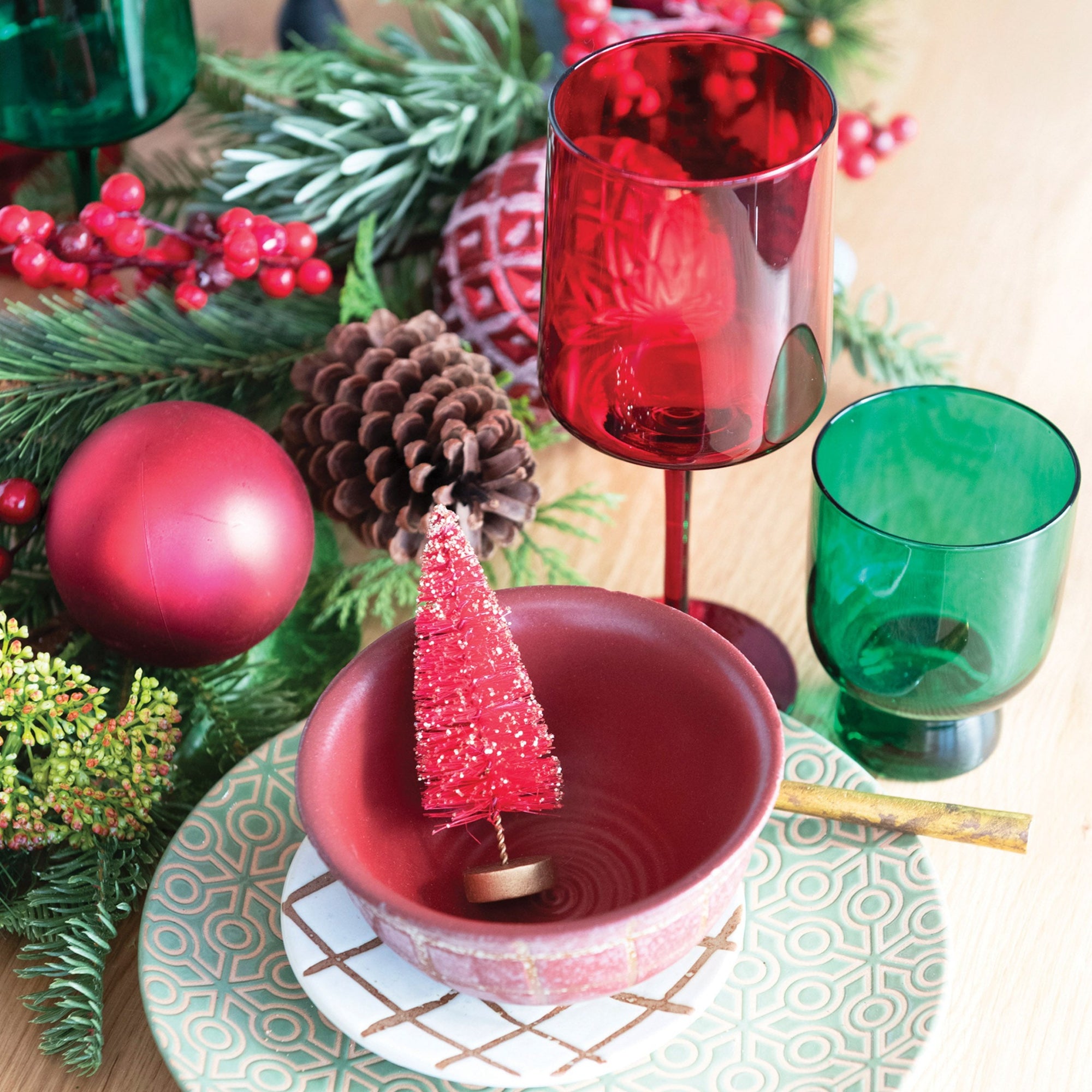 Holiday 6 oz Drinking Glass