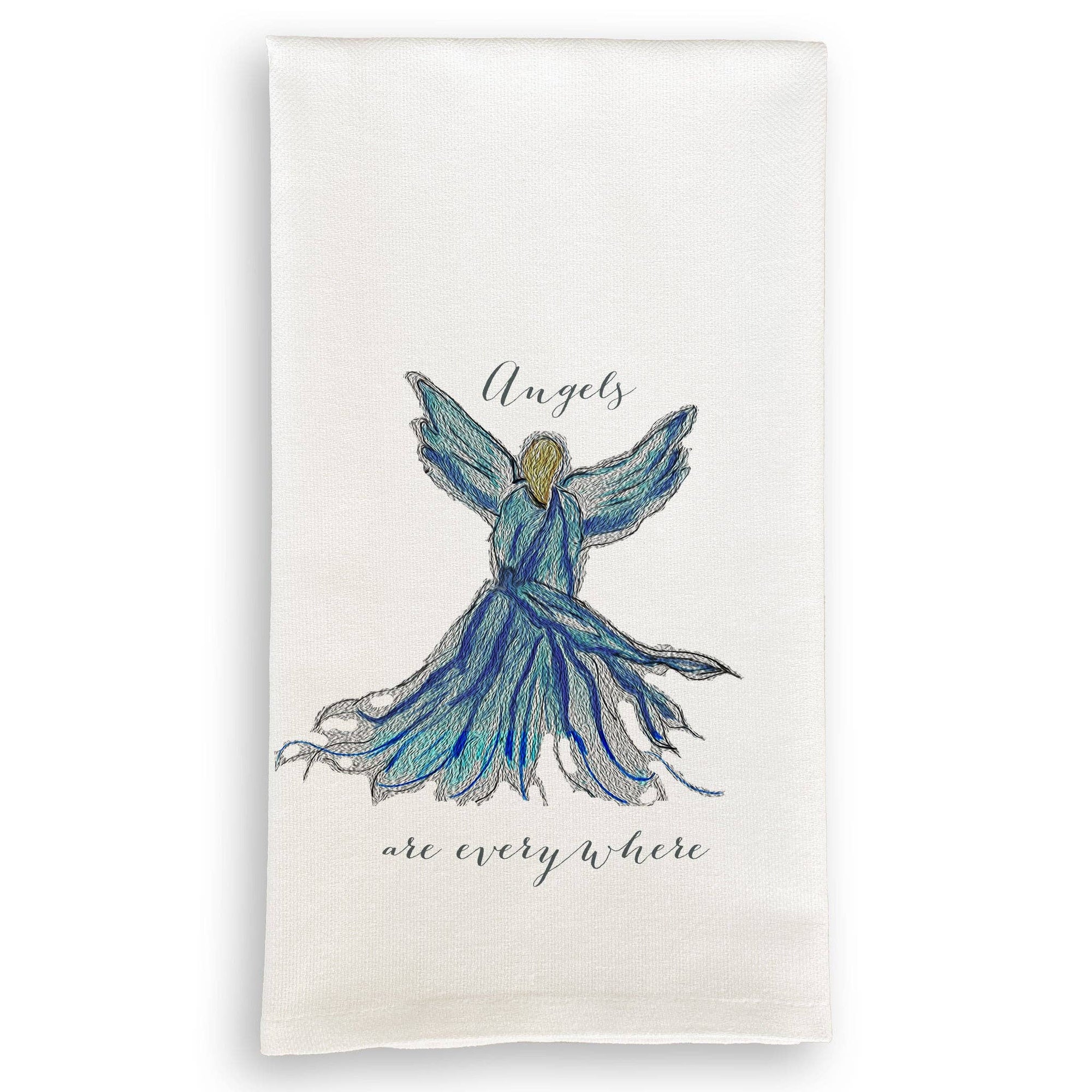 Needlepoint Angel with Angels Are Everywhere: - / Dishtowel