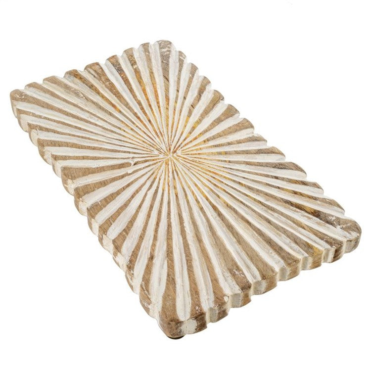 Dahlia Wooden Tray, Rectangle