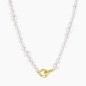 Gorjana Lou Pearl Necklace White