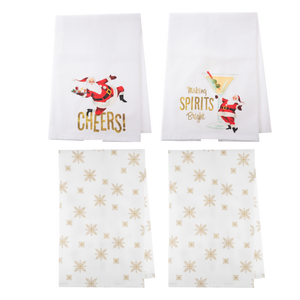 Making Spirits Bright Happy Hour Holiday Towel Set