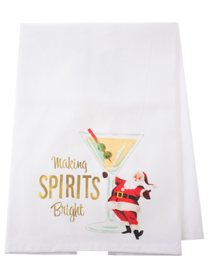 Making Spirits Bright Happy Hour Holiday Towel Set
