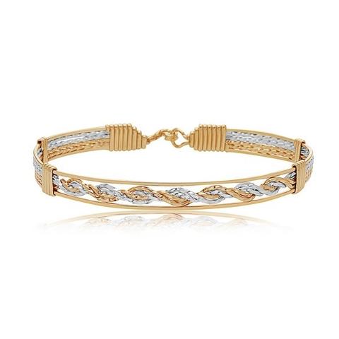 Ronaldo Designer Jewelry "One More Chance" Bracelet - $110. You only get One Chance to make a difference in someone’s life.  One act of kindness can change the course of someone’s life. 14K gold artist wire and silver.