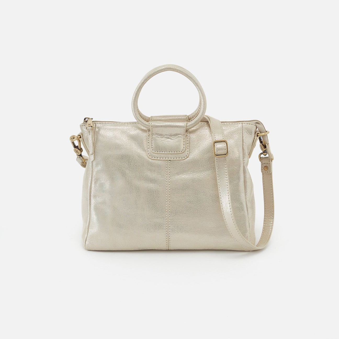 Hobo Sheila Medium in Pearled Silver