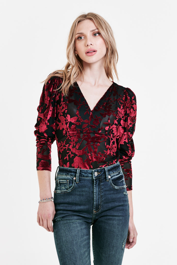 Leanne Top Rio Red Burnout