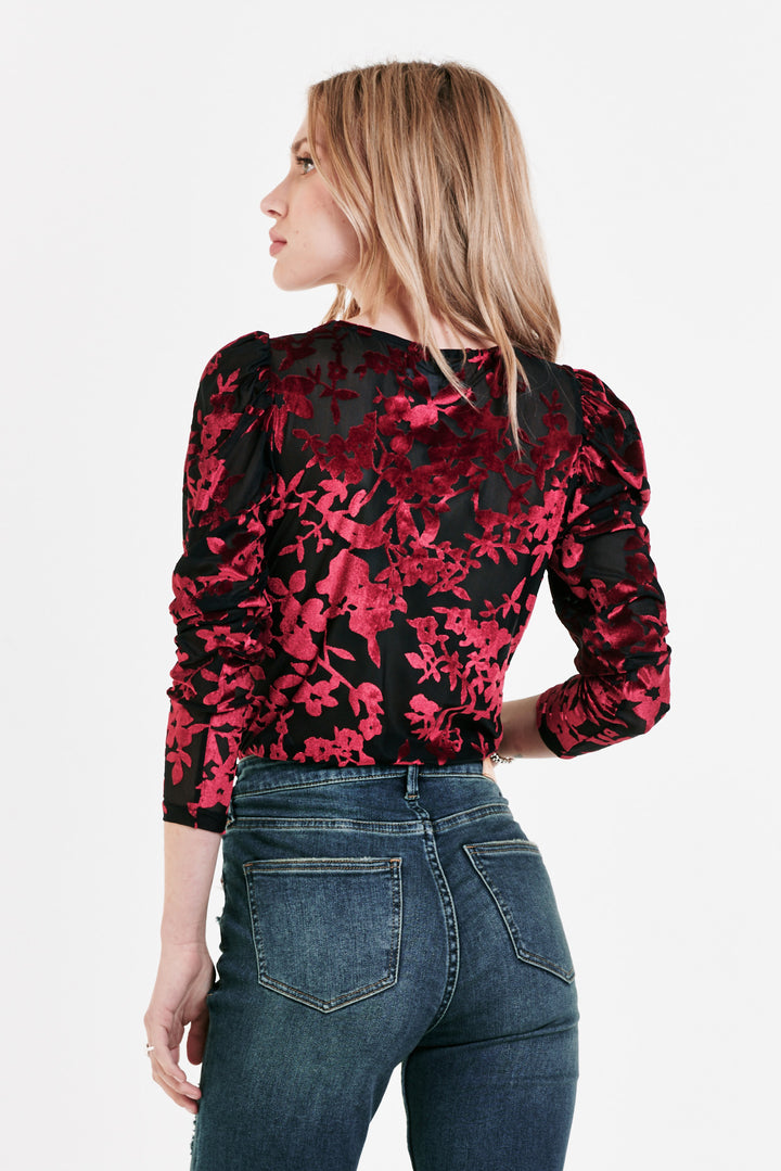Leanne Top Rio Red Burnout