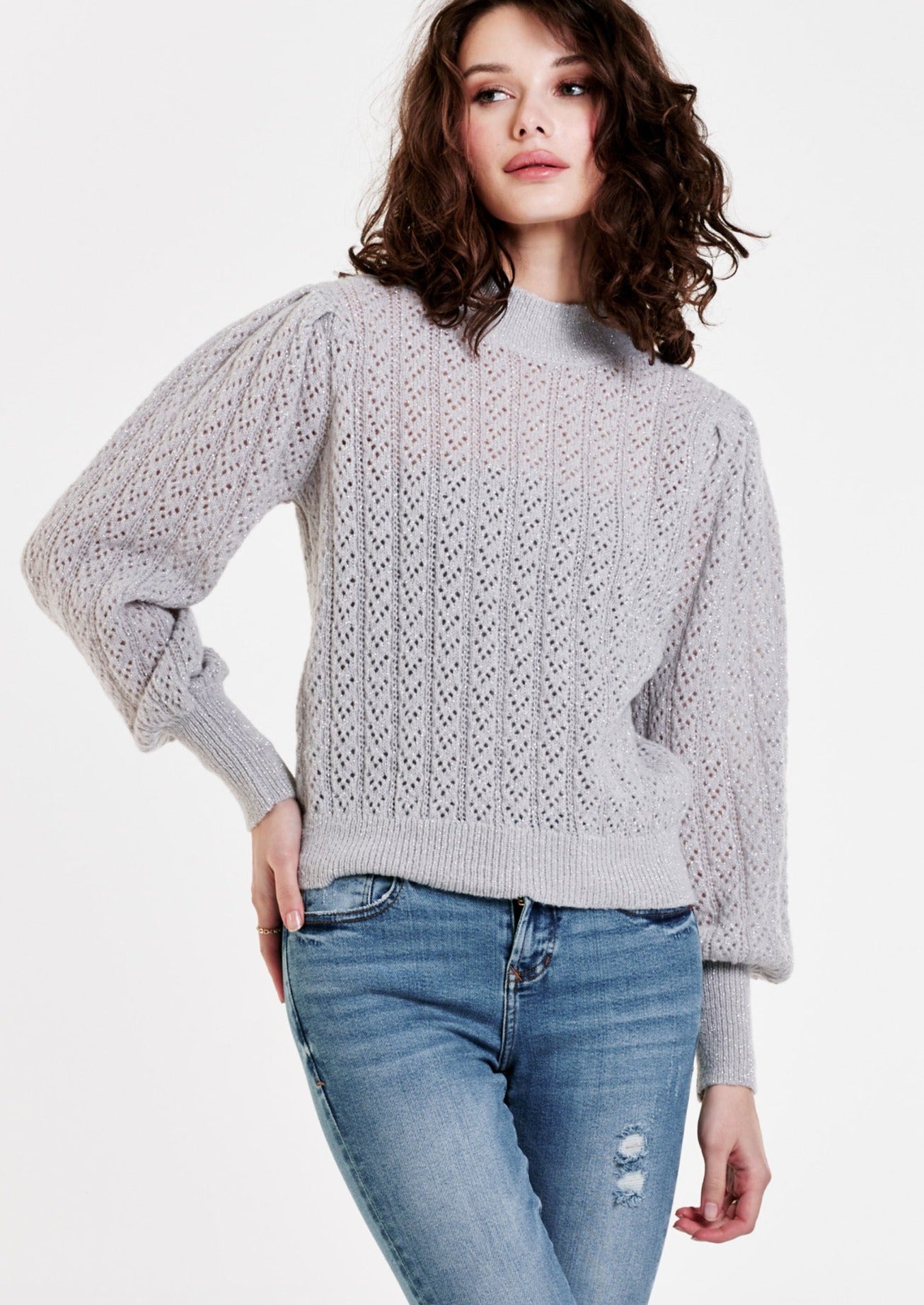 Jasmine Sweater Grey Cloud