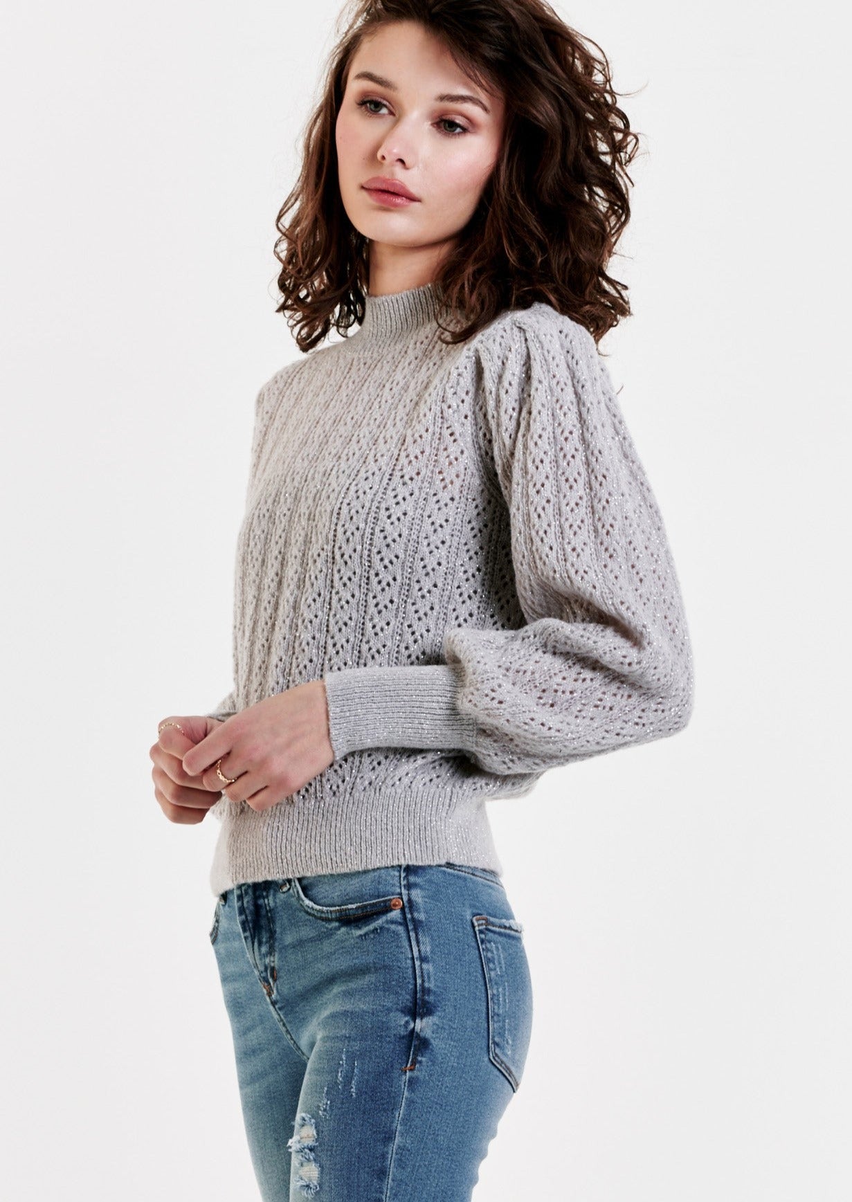 Jasmine Sweater Grey Cloud