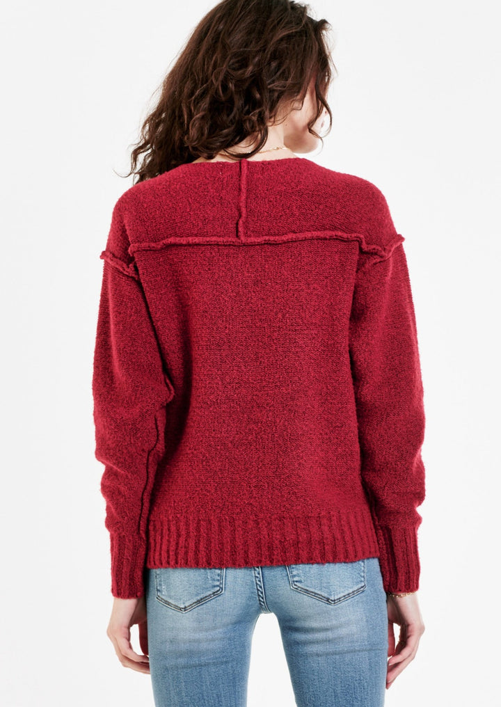 Jenna Sweater Cherry Wine