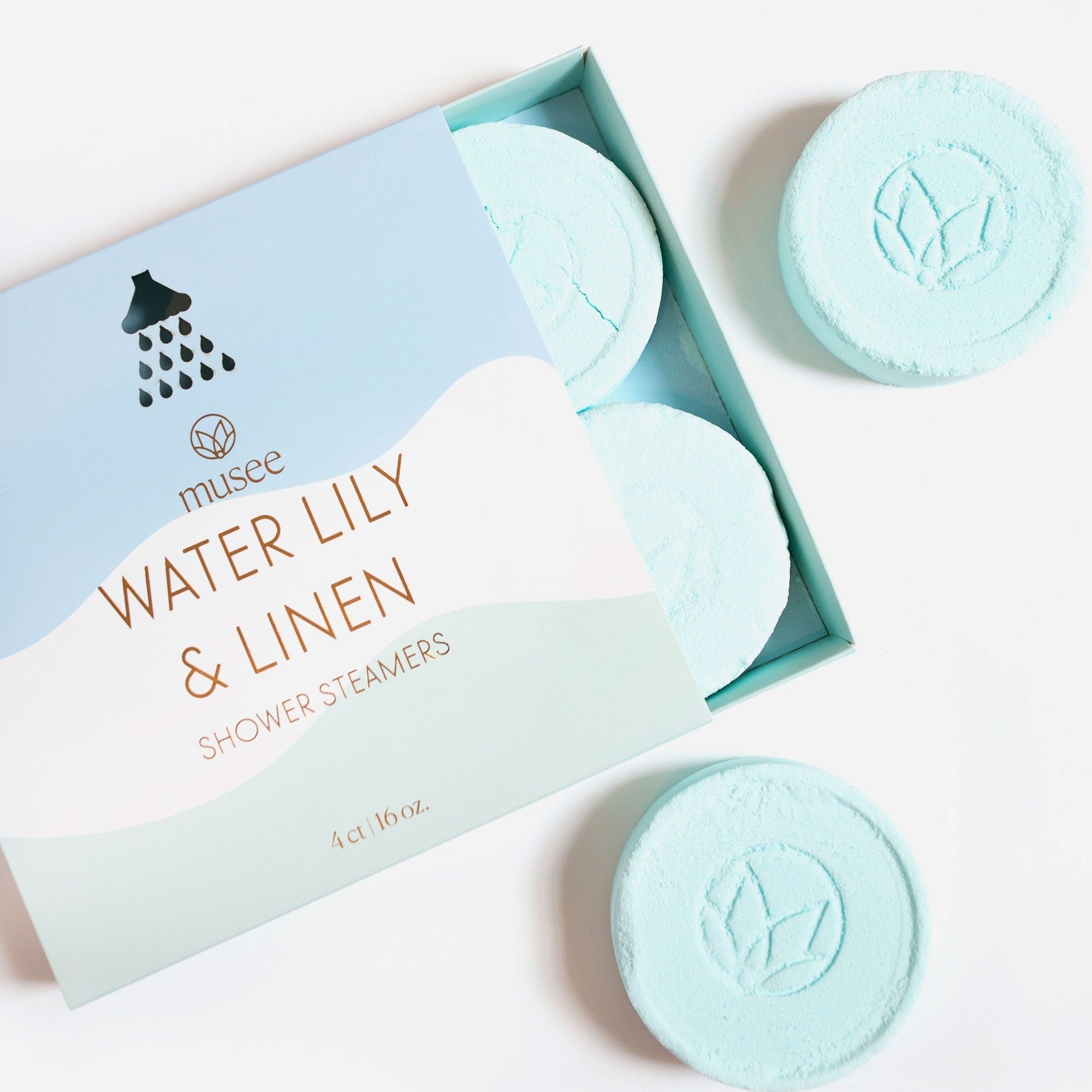 Water Lily & Linen Shower Steamers